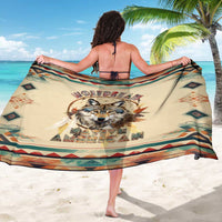 Native American Wolf Dreamcatcher Sarong Vintage Style - Wonder Print Shop