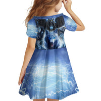 Native American Wolf And Eagle Family Matching Off Shoulder Maxi Dress and Hawaiian Shirt Thunder Style - Wonder Print Shop