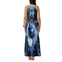 Native American Wolf And Eagle Family Matching Tank Maxi Dress and Hawaiian Shirt Thunder Style - Wonder Print Shop