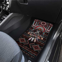 Native American Indian Warrior Skull Car Mats - Wonder Print Shop