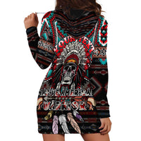 Native American Indian Warrior Skull Hoodie Dress - Wonder Print Shop