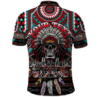 Native American Indian Warrior Skull Polo Shirt - Wonder Print Shop