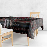 Native American Indian Warrior Skull Tablecloth - Wonder Print Shop