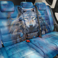 Beautiful Native American Wolf Back Car Seat Cover Galaxy Art - Wonder Print Shop