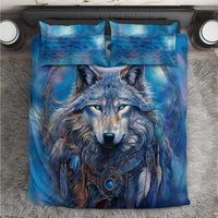 Beautiful Native American Wolf Bedding Set Galaxy Art - Wonder Print Shop