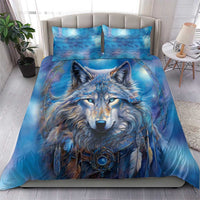 Beautiful Native American Wolf Bedding Set Galaxy Art - Wonder Print Shop