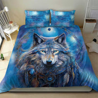 Beautiful Native American Wolf Bedding Set Galaxy Art - Wonder Print Shop