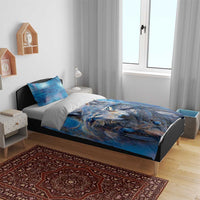 Beautiful Native American Wolf Bedding Set Galaxy Art - Wonder Print Shop