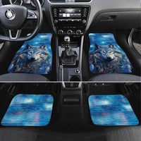 Beautiful Native American Wolf Car Mats Galaxy Art - Wonder Print Shop