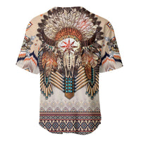 Native American Baseball Jersey Buffalo Skull - Wonder Print Shop