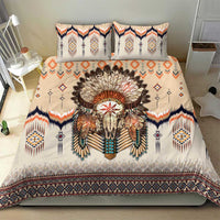 Native American Bedding Set Buffalo Skull - Wonder Print Shop