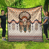 Native American Quilt Buffalo Skull - Wonder Print Shop