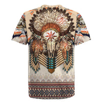 Native American Rugby Jersey Buffalo Skull - Wonder Print Shop