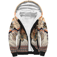 Native American Sherpa Hoodie Buffalo Skull - Wonder Print Shop