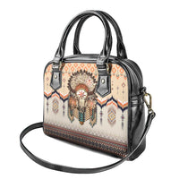 Native American Shoulder Handbag Buffalo Skull