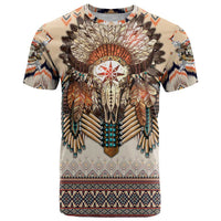 Native American T Shirt Buffalo Skull - Wonder Print Shop
