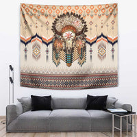 Native American Tapestry Buffalo Skull - Wonder Print Shop