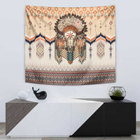 Native American Tapestry Buffalo Skull - Wonder Print Shop
