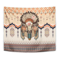 Native American Tapestry Buffalo Skull - Wonder Print Shop
