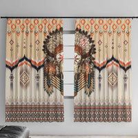 Native American Window Curtain Buffalo Skull - Wonder Print Shop