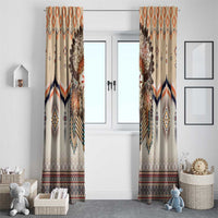 Native American Window Curtain Buffalo Skull - Wonder Print Shop