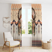 Native American Window Curtain Buffalo Skull - Wonder Print Shop