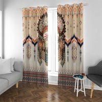 Native American Window Curtain Buffalo Skull - Wonder Print Shop