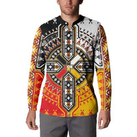 Four Directions Native American Button Sweatshirt - Wonder Print Shop