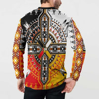 Four Directions Native American Button Sweatshirt - Wonder Print Shop