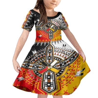 Four Directions Native American Family Matching Mermaid Dress and Hawaiian Shirt - Wonder Print Shop