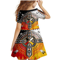 Four Directions Native American Family Matching Mermaid Dress and Hawaiian Shirt - Wonder Print Shop