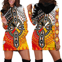 Four Directions Native American Hoodie Dress - Wonder Print Shop