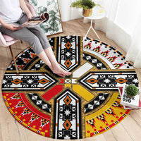 Four Directions Native American Round Carpet