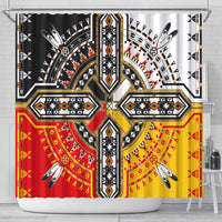 Four Directions Native American Shower Curtain