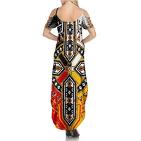 Four Directions Native American Summer Maxi Dress - Wonder Print Shop