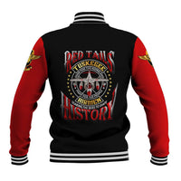 Red Tails Tuskegee Airmen Baseball Jacket Soaring to Shape History - Fighter Plane Patriotic Tribute - Wonder Print Shop