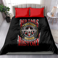Red Tails Tuskegee Airmen Bedding Set Soaring to Shape History - Fighter Plane Patriotic Tribute - Wonder Print Shop
