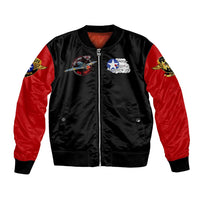 Red Tails Tuskegee Airmen Bomber Jacket Soaring to Shape History - Fighter Plane Patriotic Tribute - Wonder Print Shop