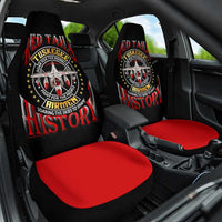 Red Tails Tuskegee Airmen Car Seat Cover Soaring to Shape History - Fighter Plane Patriotic Tribute - Wonder Print Shop