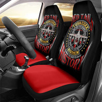 Red Tails Tuskegee Airmen Car Seat Cover Soaring to Shape History - Fighter Plane Patriotic Tribute - Wonder Print Shop