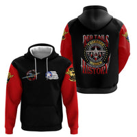 Red Tails Tuskegee Airmen Hoodie Soaring to Shape History - Fighter Plane Patriotic Tribute - Wonder Print Shop