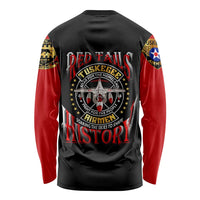 Red Tails Tuskegee Airmen Long Sleeve Shirt Soaring to Shape History - Fighter Plane Patriotic Tribute - Wonder Print Shop
