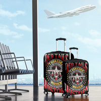 Red Tails Tuskegee Airmen Luggage Cover Soaring to Shape History - Fighter Plane Patriotic Tribute - Wonder Print Shop