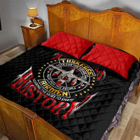 Red Tails Tuskegee Airmen Quilt Bed Set Soaring to Shape History - Fighter Plane Patriotic Tribute - Wonder Print Shop