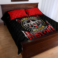 Red Tails Tuskegee Airmen Quilt Bed Set Soaring to Shape History - Fighter Plane Patriotic Tribute - Wonder Print Shop