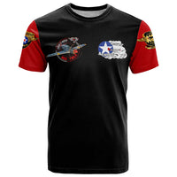 Red Tails Tuskegee Airmen T Shirt Soaring to Shape History - Fighter Plane Patriotic Tribute - Wonder Print Shop