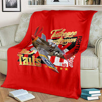 Tuskegee Red Tails Airmen Blanket WWII Fighter Pilot Legacy - Wonder Print Shop