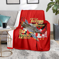 Tuskegee Red Tails Airmen Blanket WWII Fighter Pilot Legacy - Wonder Print Shop