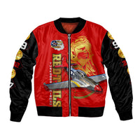 Tuskegee Red Tails Airmen Bomber Jacket WWII Fighter Pilot Legacy - Wonder Print Shop