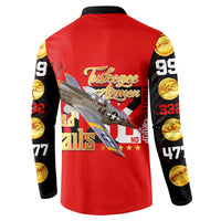Tuskegee Red Tails Airmen Button Sweatshirt WWII Fighter Pilot Legacy - Wonder Print Shop